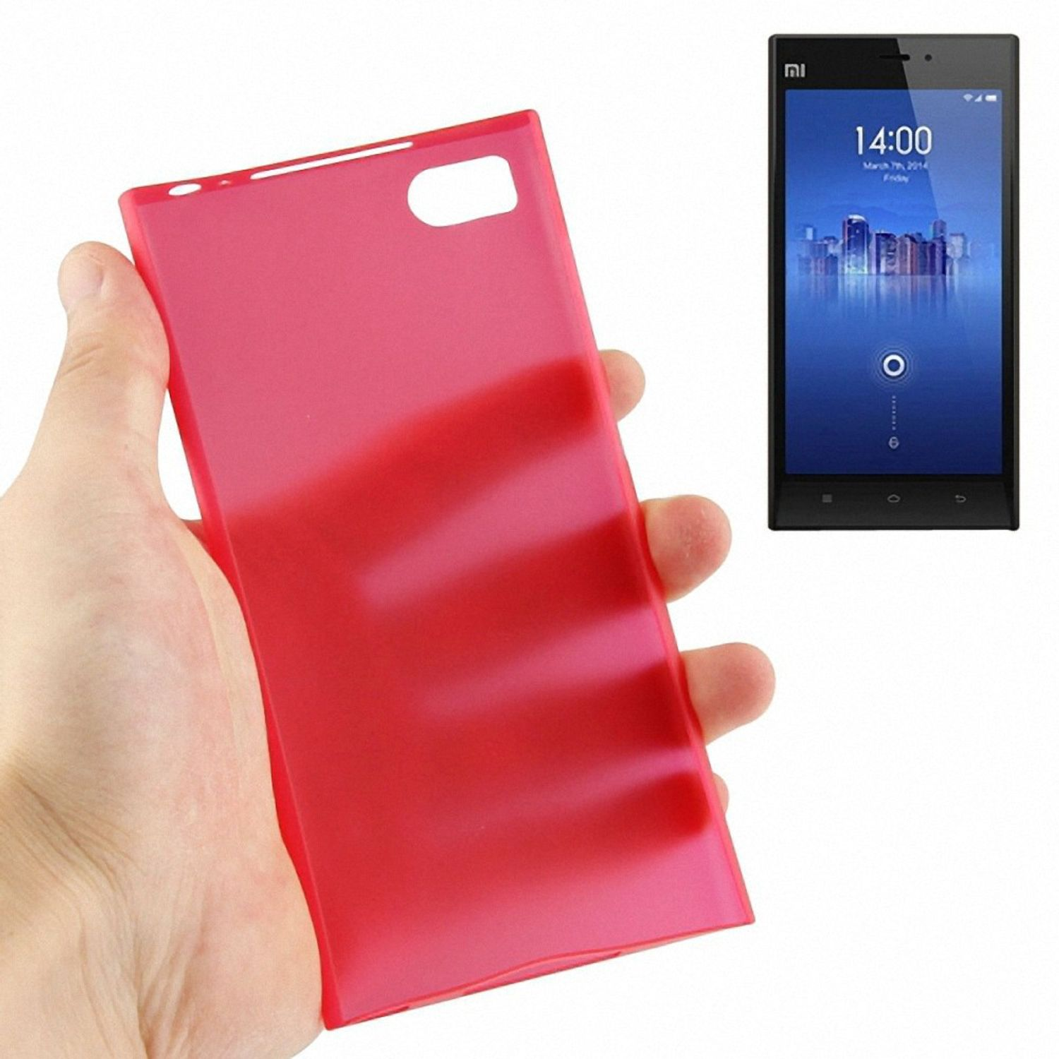 Xiaomi, DESIGN Rot Backcover, Mi KÖNIG Schutzhülle, 3,