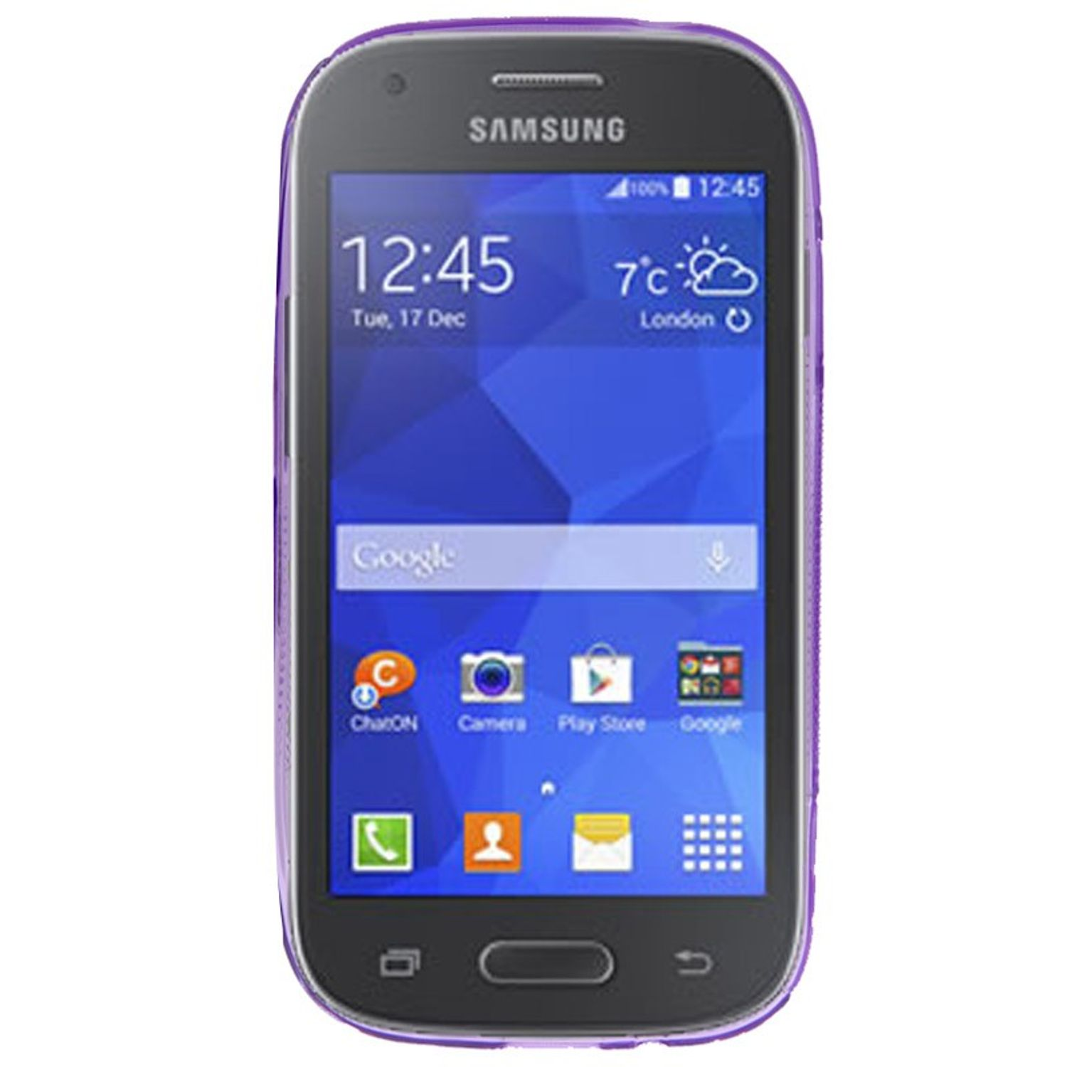 Samsung, Ace Schutzhülle, KÖNIG DESIGN Style, Galaxy Violett Backcover,