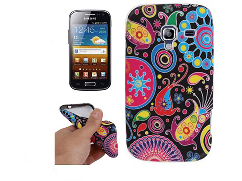 2 i8160, Galaxy DESIGN Backcover, KÖNIG Schutzhülle, Mehrfarbig Samsung, Ace