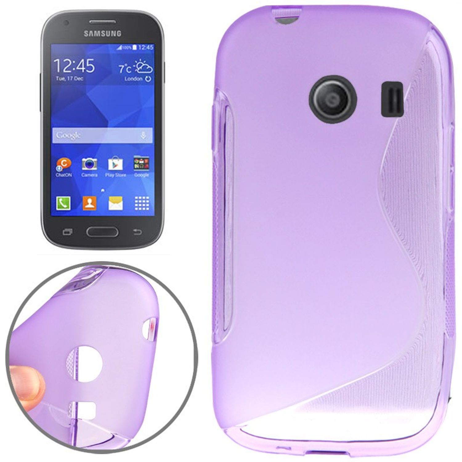 Ace Samsung, KÖNIG Style, Galaxy DESIGN Violett Schutzhülle, Backcover,