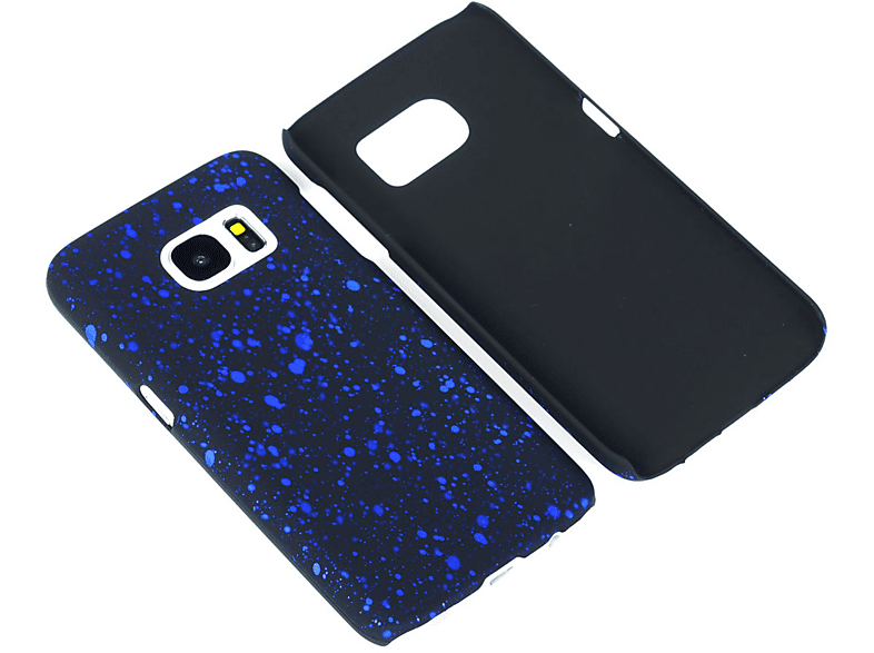 KÖNIG DESIGN Backcover, Galaxy Samsung, S7, Schwarz Schutzhülle