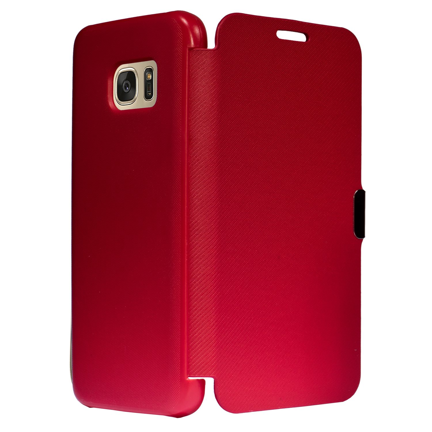 Edge, Backcover, Schutzhülle, DESIGN S7 Galaxy Rot KÖNIG Samsung,