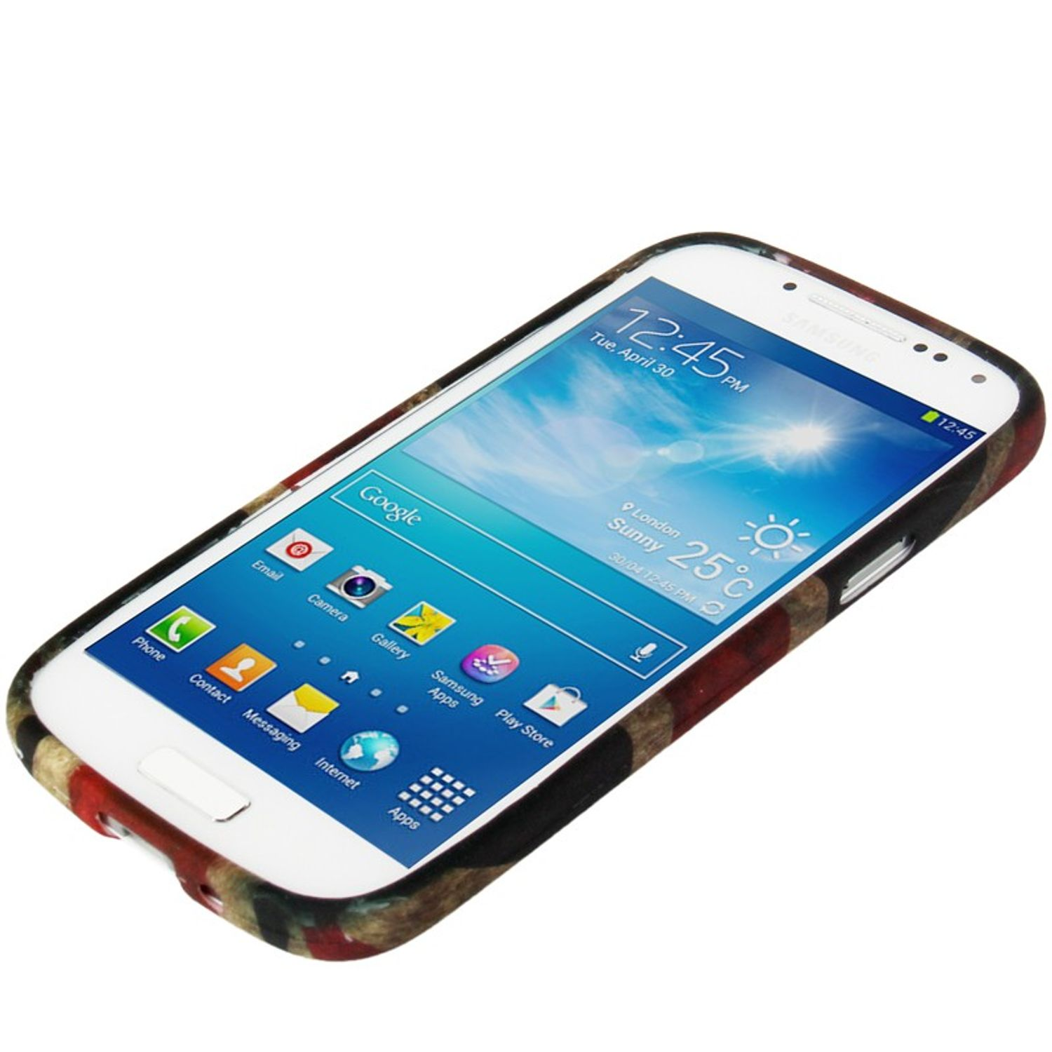 Mehrfarbig S4 Backcover, Galaxy Mini, Samsung, DESIGN KÖNIG Schutzhülle,