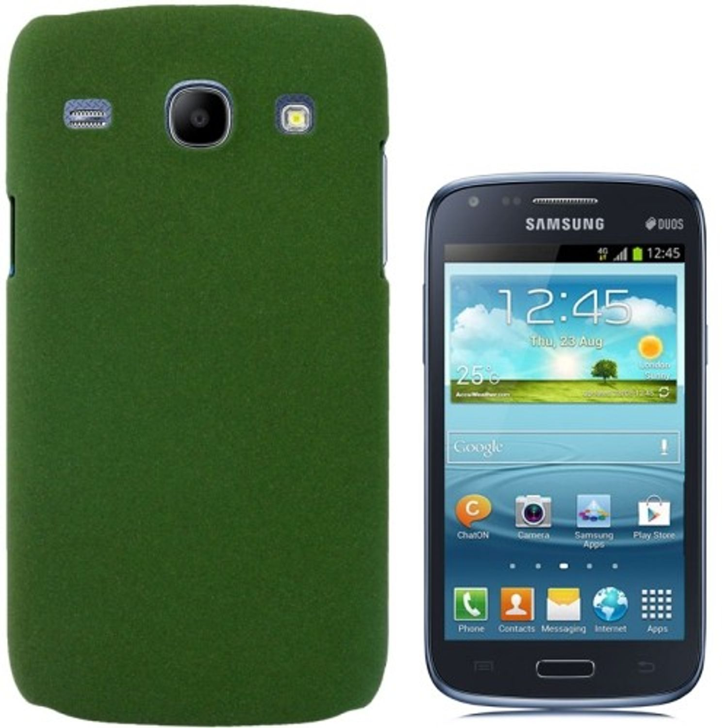 Samsung, i8260/i8261, Schutzhülle, Core Backcover, KÖNIG Grün DESIGN Galaxy