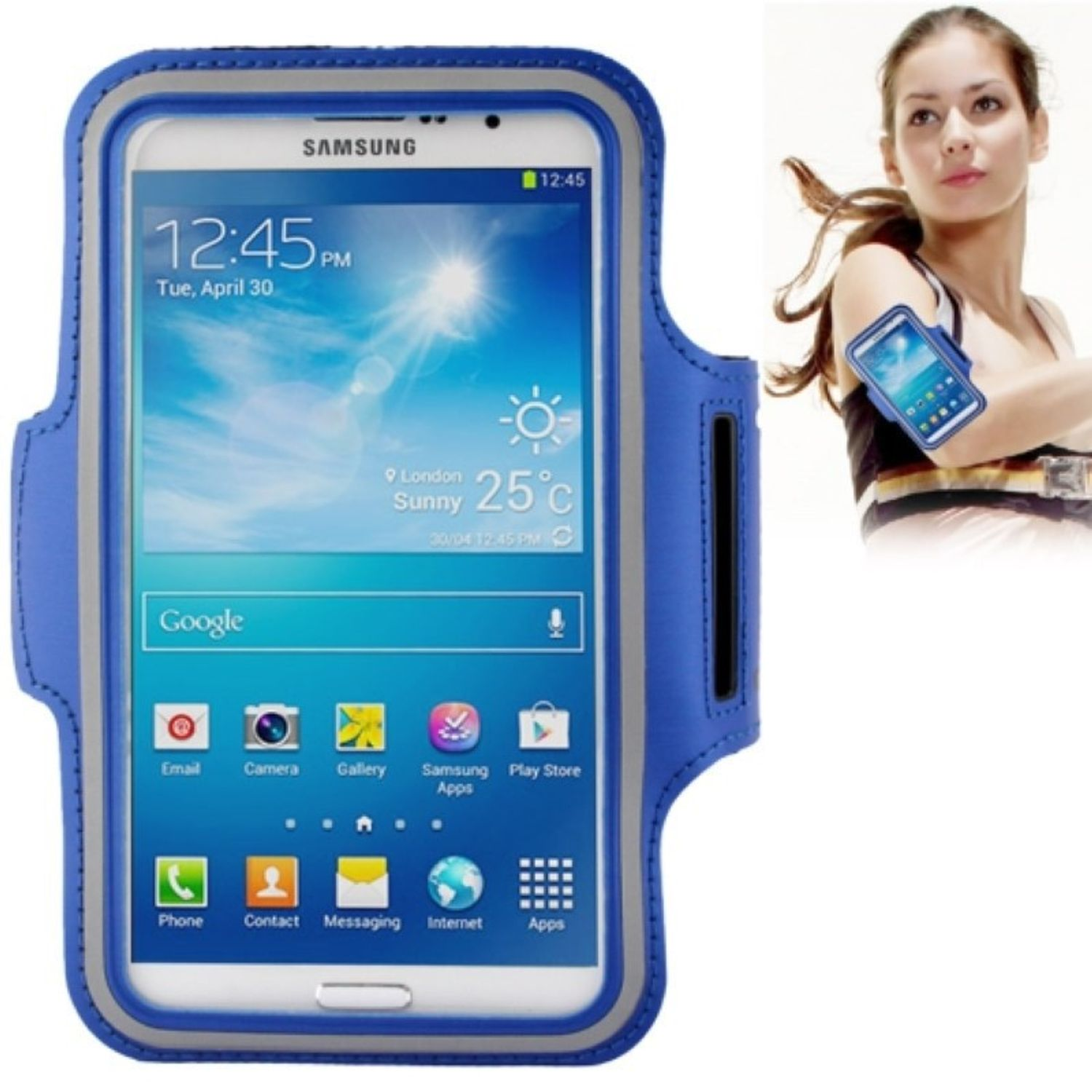 Backcover, Samsung, Galaxy 6.3 Blau KÖNIG DESIGN i9200/i9205, Schutzhülle, Mega