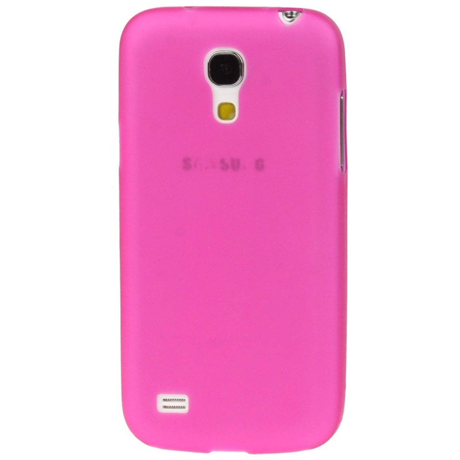 Hellrosa Handyhülle mit Samsung-Logo und Kamera.