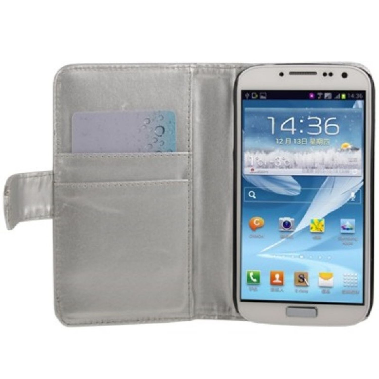 KÖNIG DESIGN Samsung, Silber Galaxy S4, Backcover, Schutzhülle,
