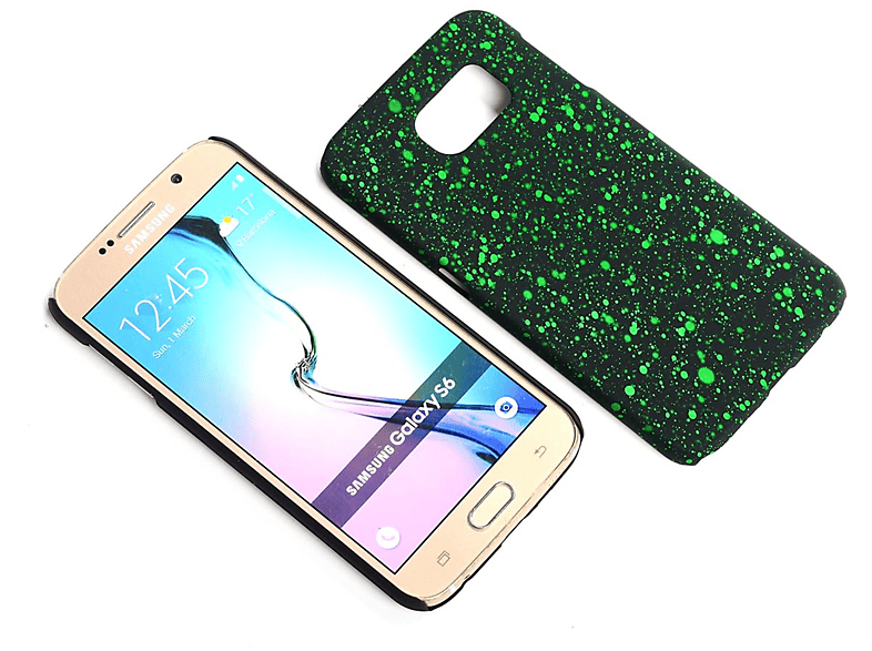 Schutzhülle, DESIGN S6, Samsung, Galaxy Schwarz Backcover, KÖNIG