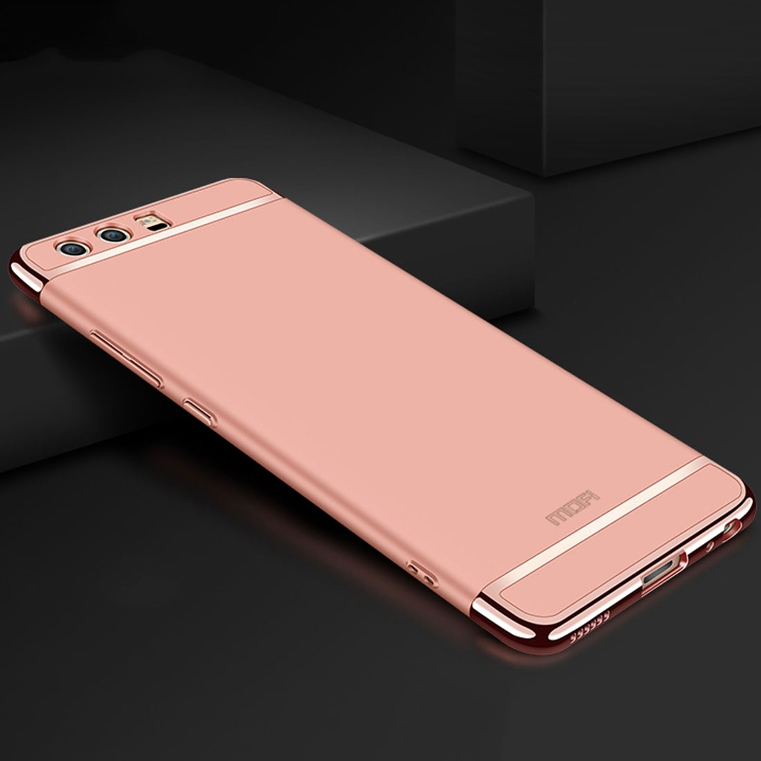 KÖNIG DESIGN Schutzhülle, Backcover, Huawei, Rosa P10