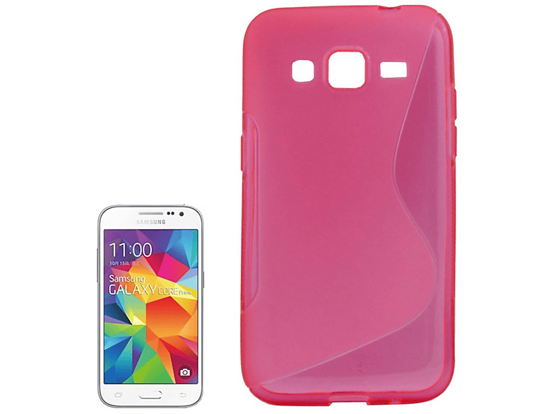 KÖNIG DESIGN Schutzhülle, Galaxy Core Rosa Backcover, Samsung, Prime