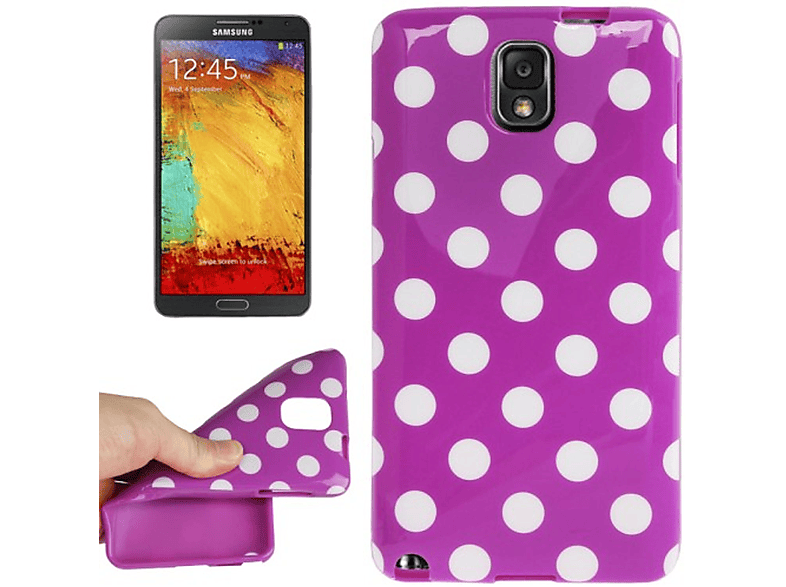 Galaxy 3, DESIGN Backcover, Schutzhülle, Violett Samsung, KÖNIG Note