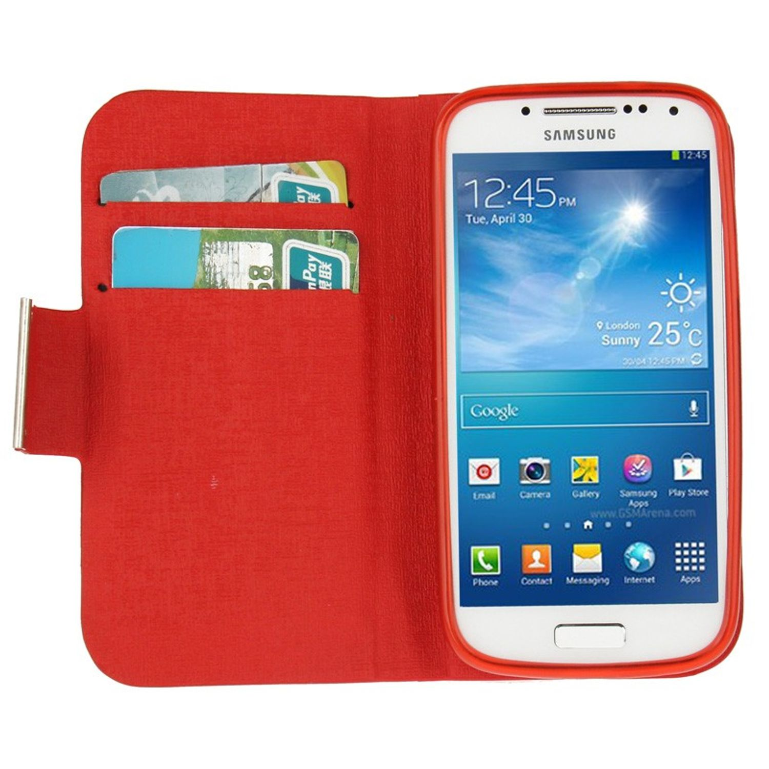 Galaxy Schutzhülle, Backcover, KÖNIG Samsung, Mini, S4 DESIGN Rot
