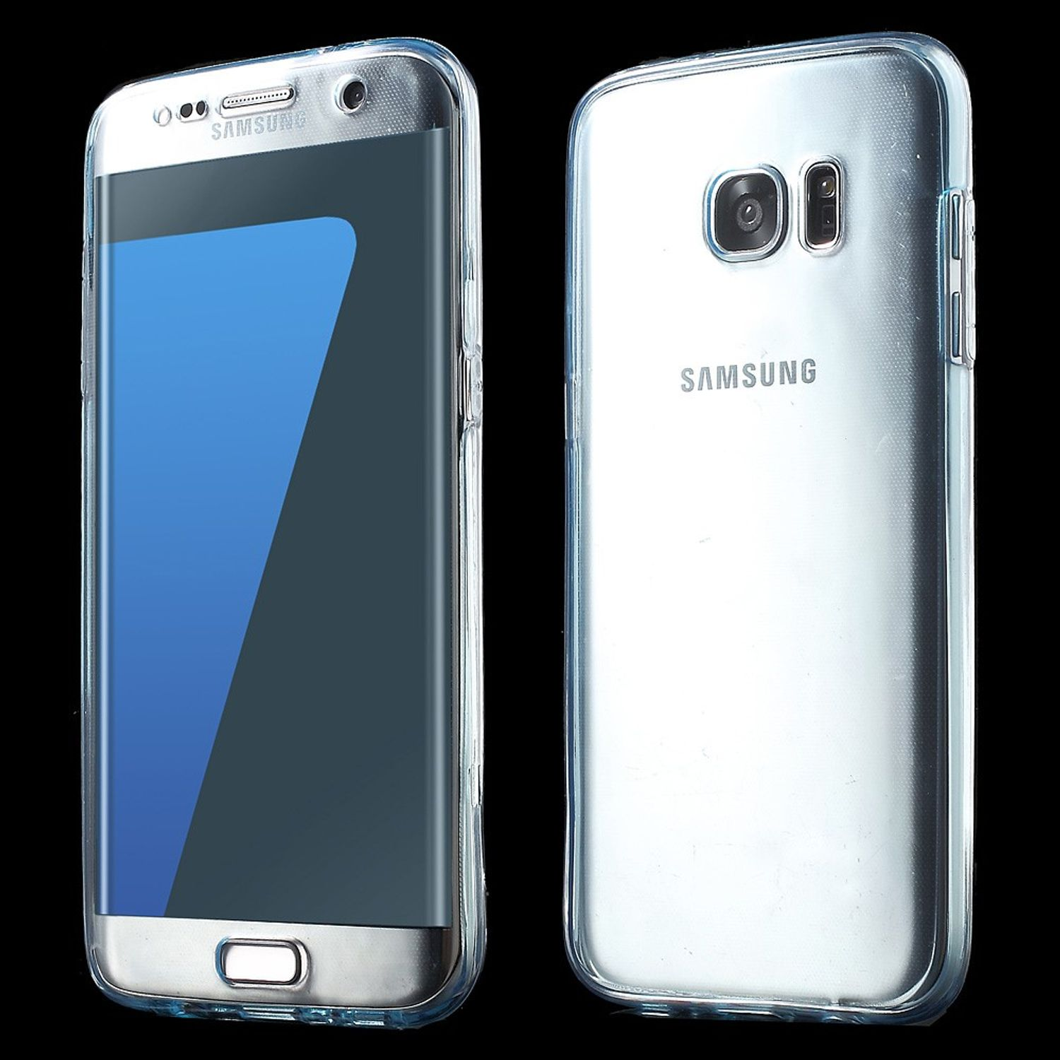 KÖNIG DESIGN Schutzhülle, Backcover, S7 Samsung, Transparent Galaxy Edge