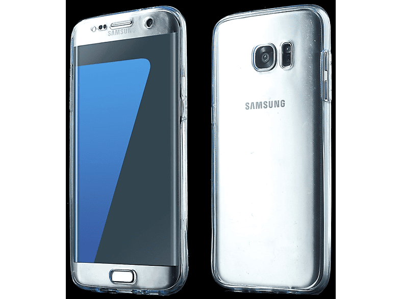 KÖNIG DESIGN Samsung, Galaxy S7 Backcover, Transparent Schutzhülle, Edge