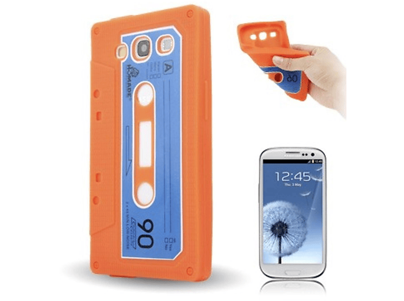 Orange DESIGN Backcover, S3 Galaxy S3 Schutzhülle, / Samsung, KÖNIG NEO,