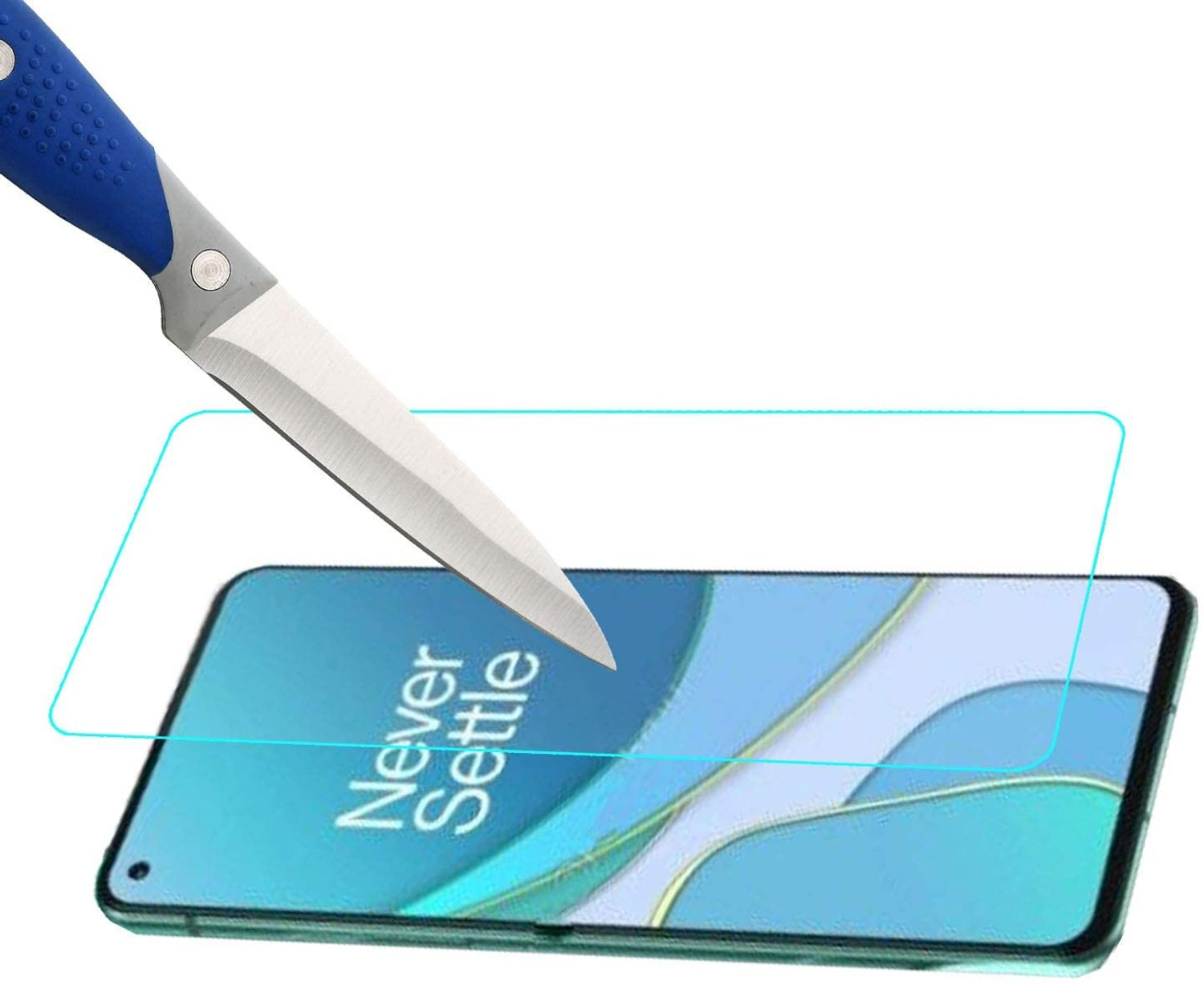 KÖNIG DESIGN 2er Pro) Pack Schutzfolie(für OnePlus Displayschutz 8
