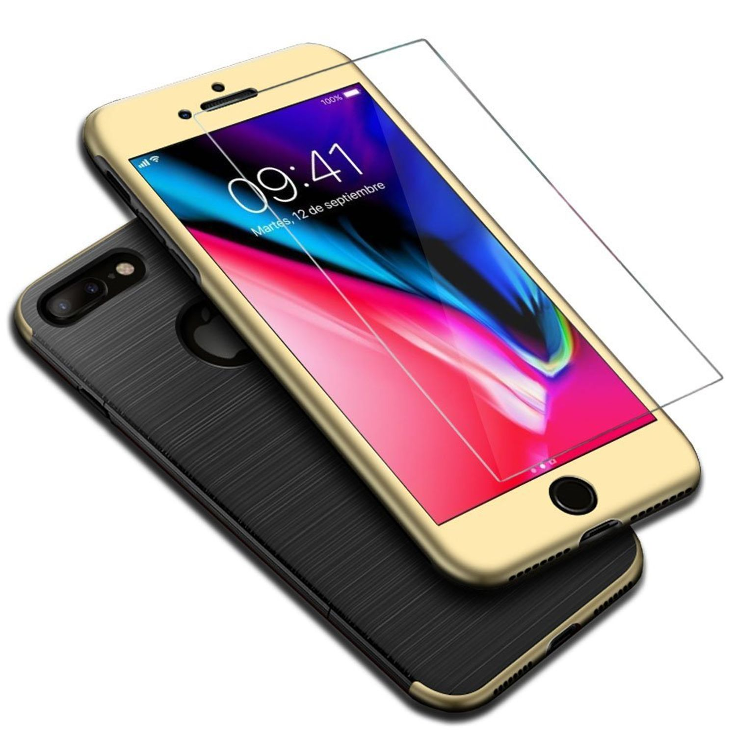 Apple, iPhone DESIGN Gold KÖNIG 7 Plus, 8 Plus Schutzhülle, Backcover, /