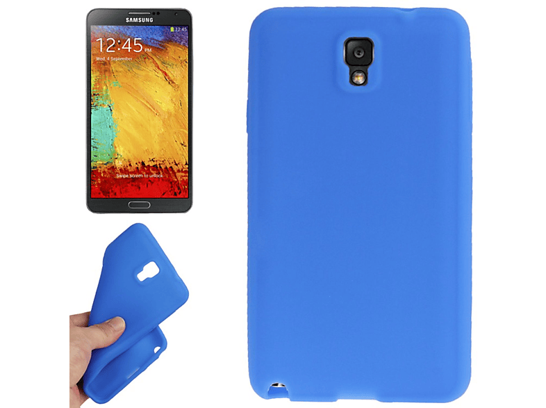 KÖNIG DESIGN Schutzhülle, Backcover, Samsung, Galaxy Note 3, Blau