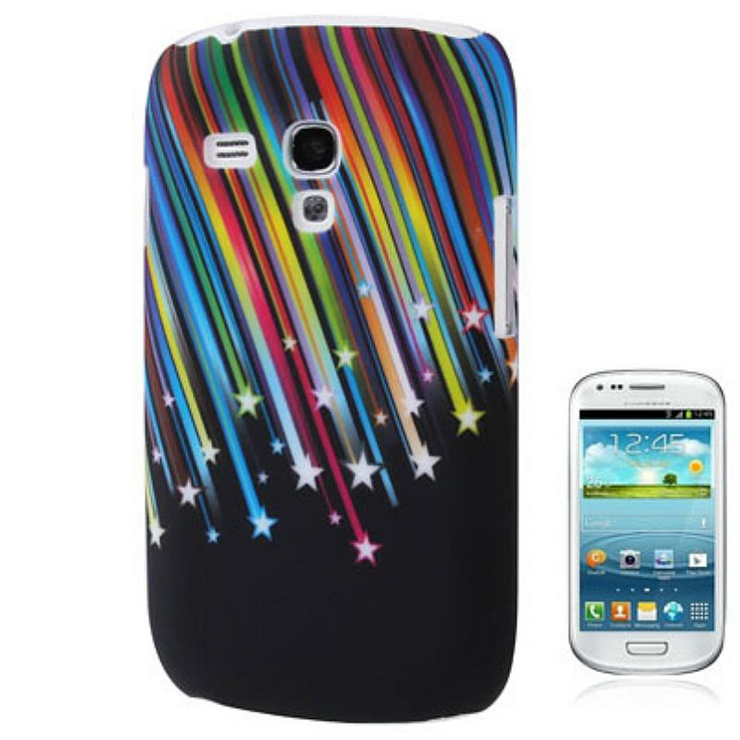 KÖNIG DESIGN Schutzhülle, Backcover, Samsung, Mehrfarbig Mini, Galaxy S3