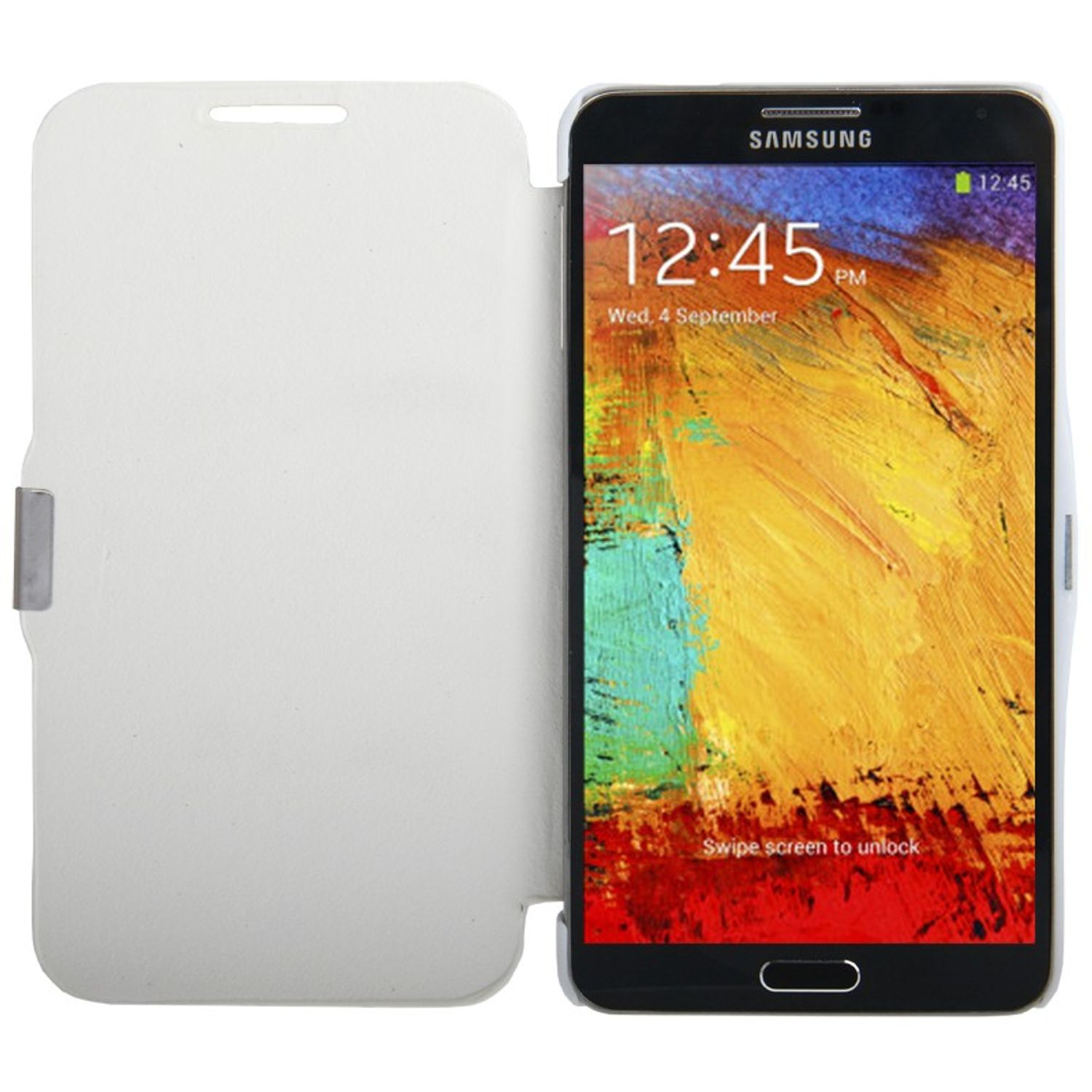 Galaxy DESIGN Note 3, KÖNIG Schutzhülle, Samsung, Weiß Backcover,