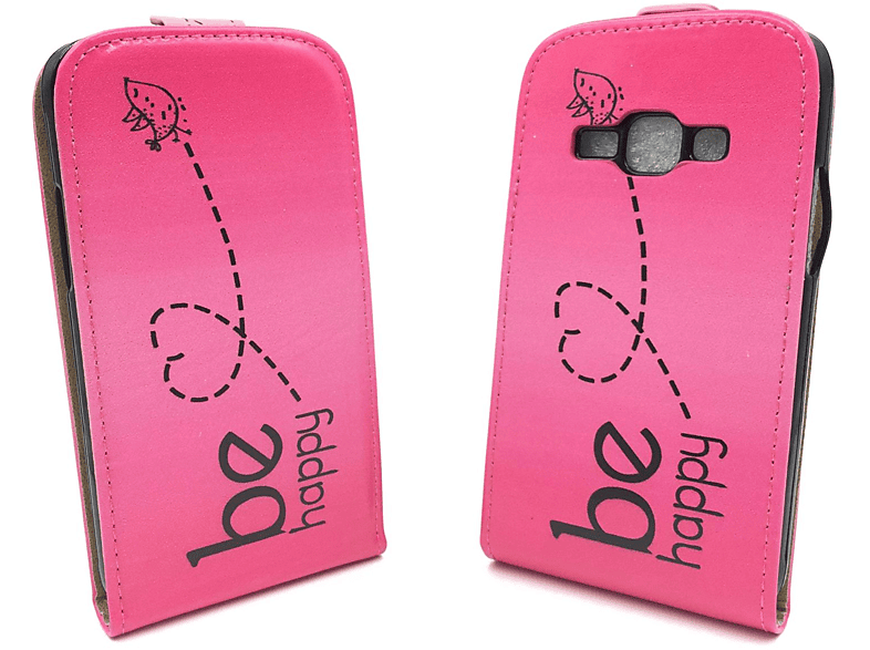 Schutzhülle, J1 Samsung, DESIGN KÖNIG Rosa Galaxy (2016), Backcover,