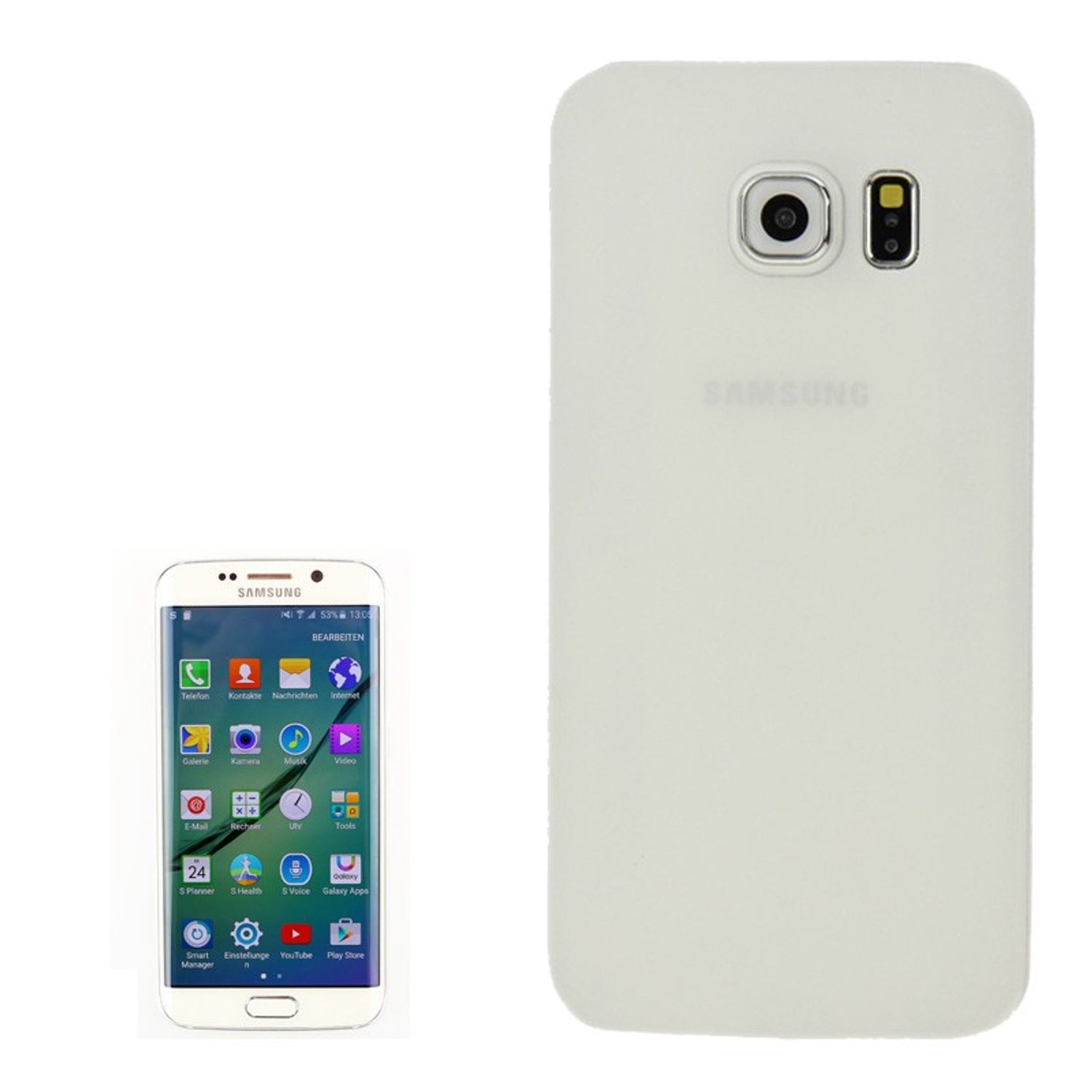 Schutzhülle, Weiß KÖNIG S6 Samsung, Edge, Galaxy DESIGN Backcover,