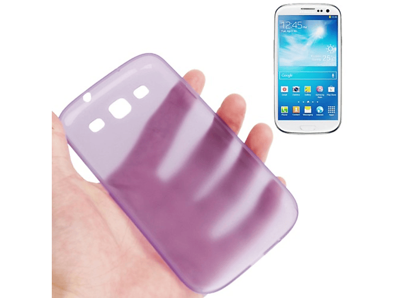 KÖNIG DESIGN Schutzhülle, Galaxy Samsung, S3 Backcover, S3 NEO, Violett 