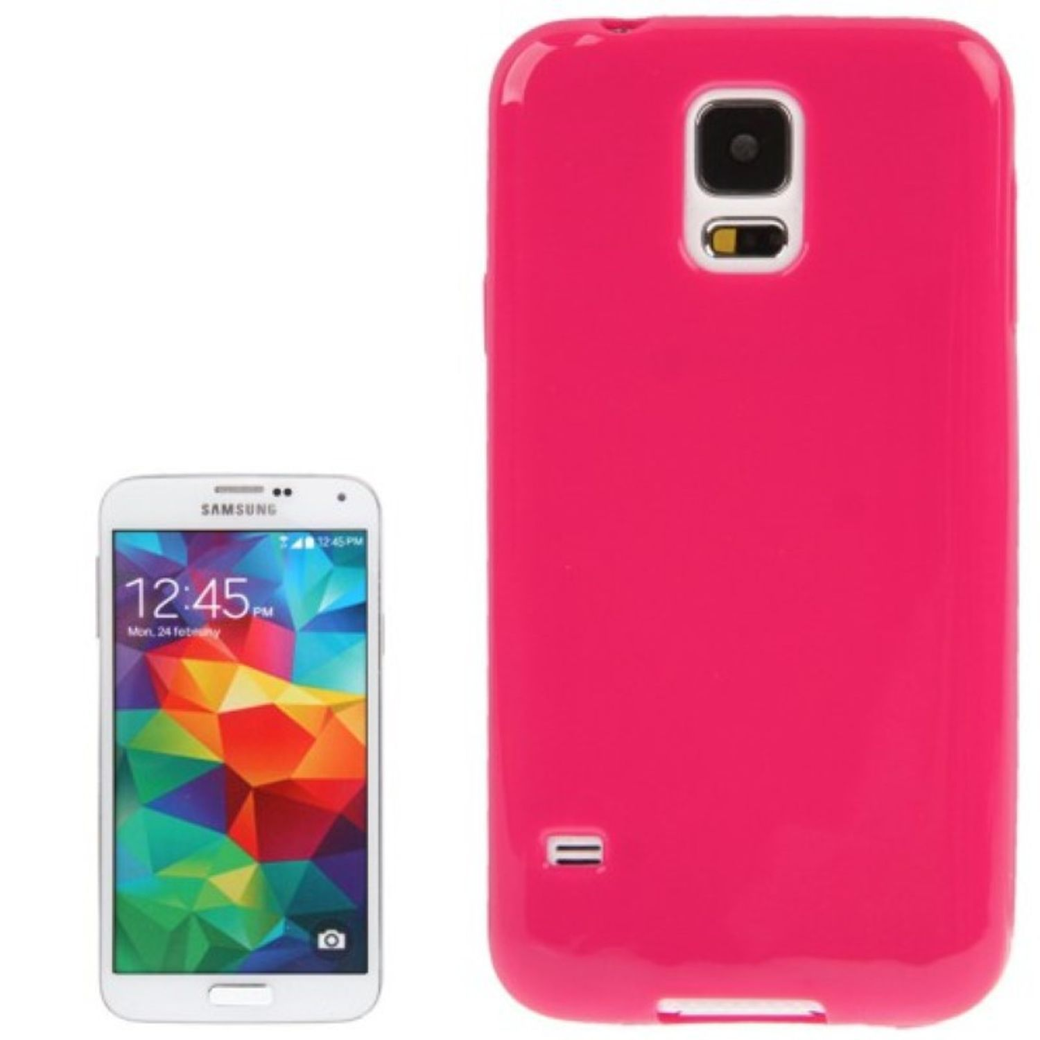 Samsung, Schutzhülle, KÖNIG Backcover, DESIGN / Galaxy Neo, S5 Rot S5