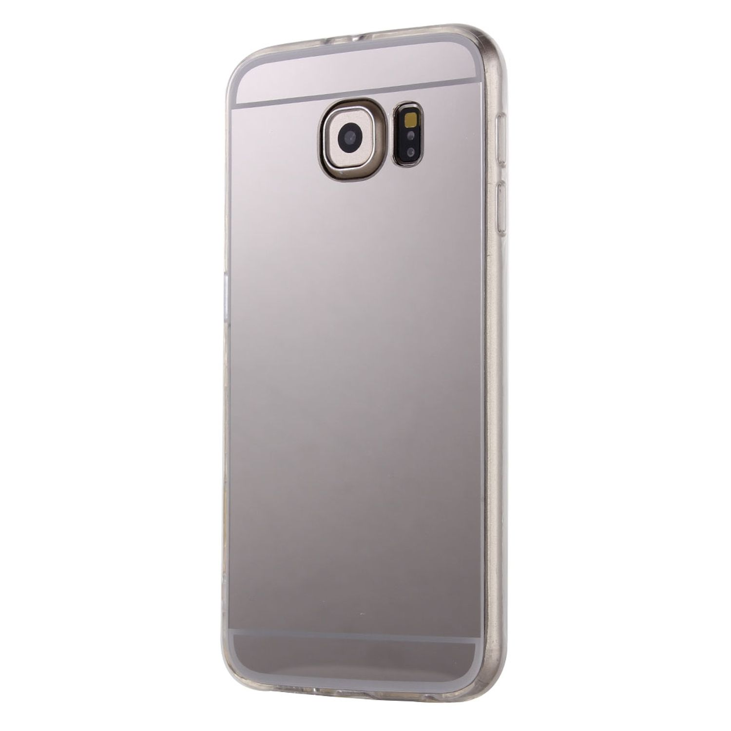 Edge, Backcover, Samsung, Galaxy S6 Silber DESIGN Schutzhülle, KÖNIG