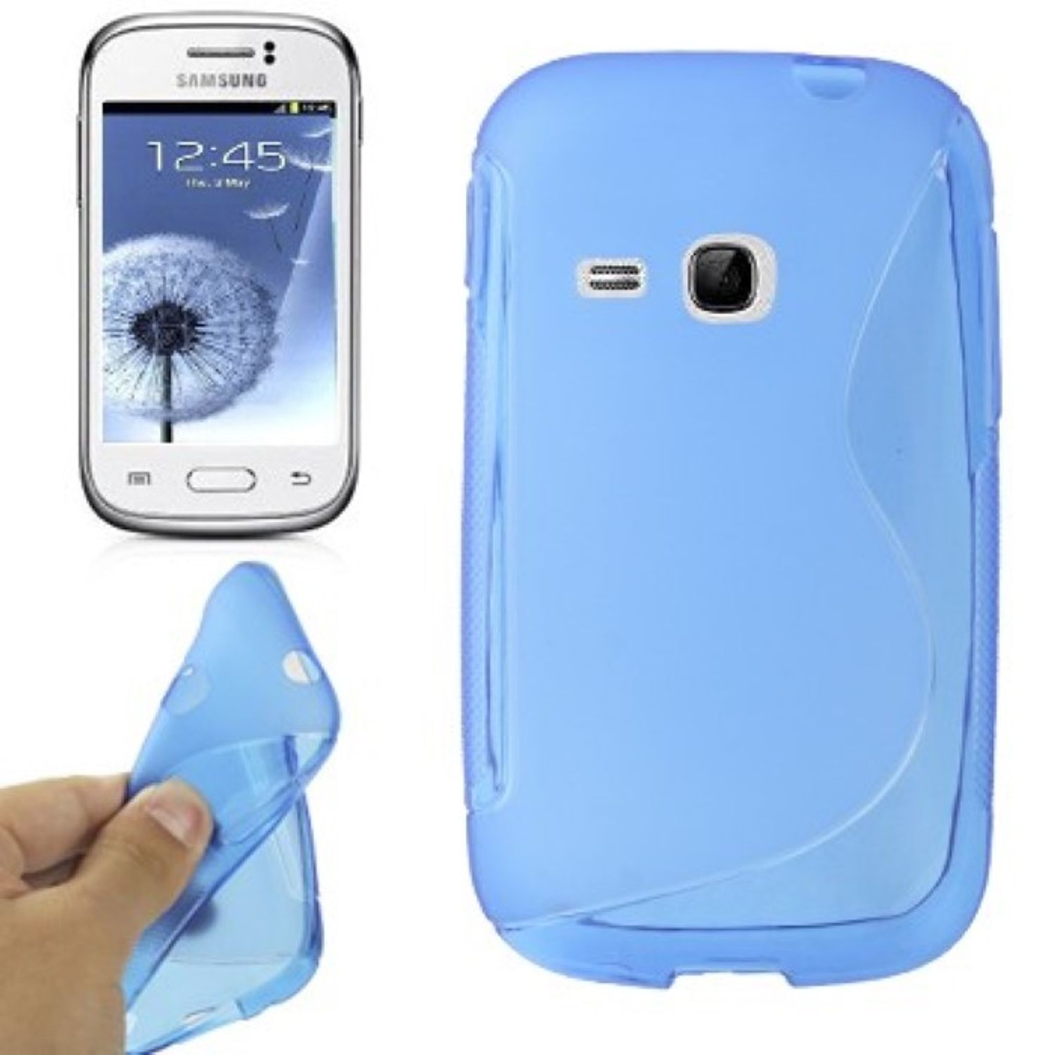 Blau Schutzhülle, Galaxy S6310 / Samsung, KÖNIG Backcover, S6312, Young DESIGN