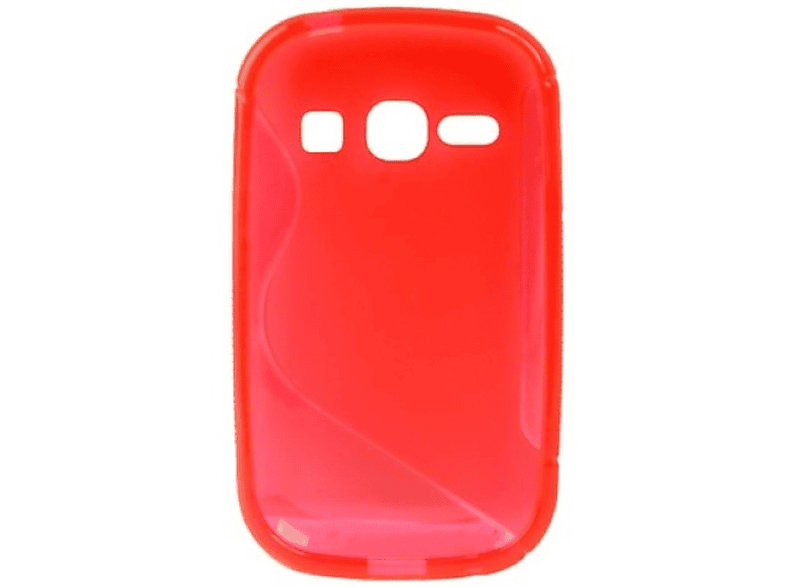 KÖNIG DESIGN Schutzhülle, Galaxy Fame S6810, Samsung, Rot Backcover