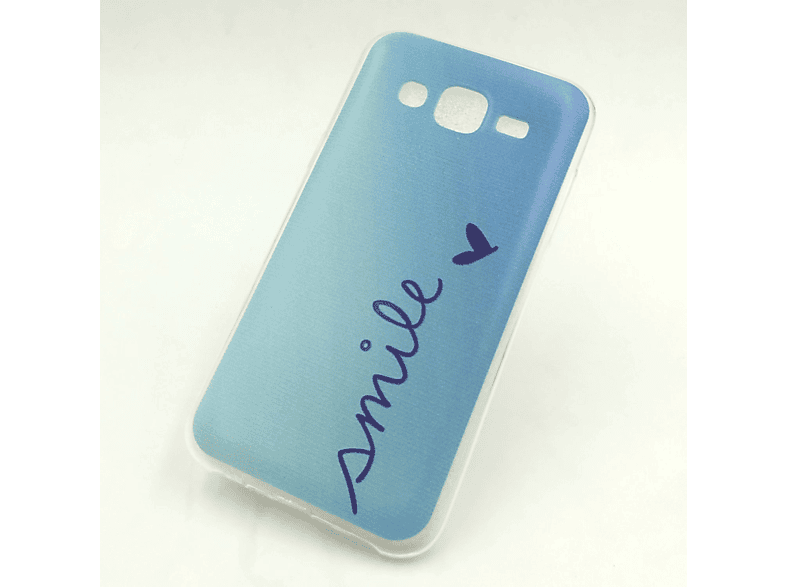 KÖNIG DESIGN Schutzhülle, Backcover, (2015), Galaxy J5 Blau Samsung