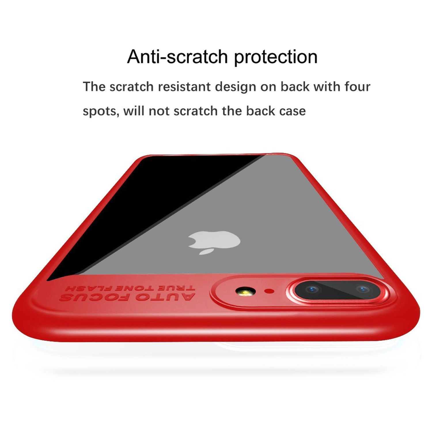 KÖNIG DESIGN Schutzhülle, Rot X / Backcover, Apple, iPhone XS