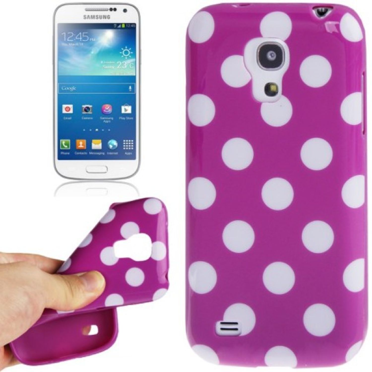 S4 Violett Backcover, KÖNIG DESIGN Galaxy Schutzhülle, Samsung, Mini,