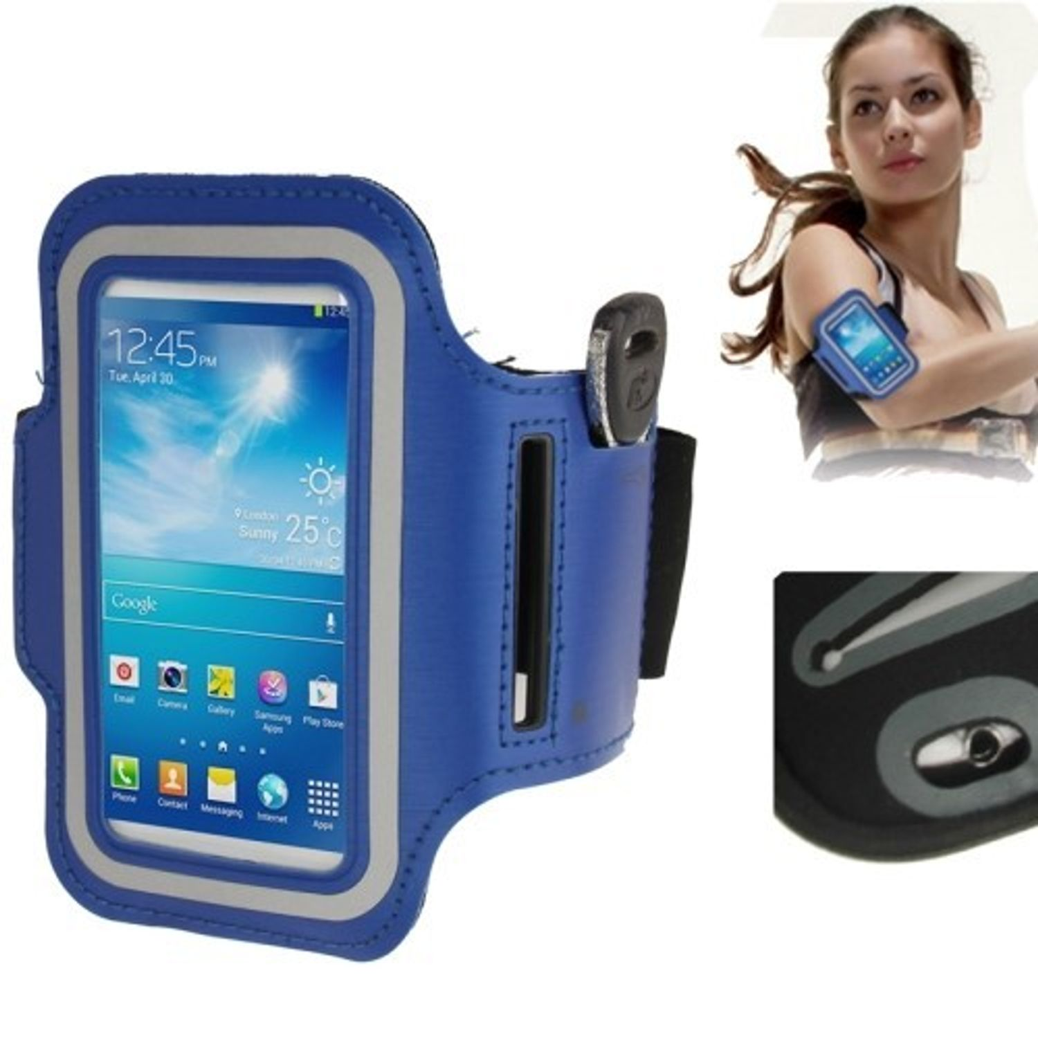 Mini, Blau S4 Backcover, Galaxy KÖNIG DESIGN Samsung, Schutzhülle,