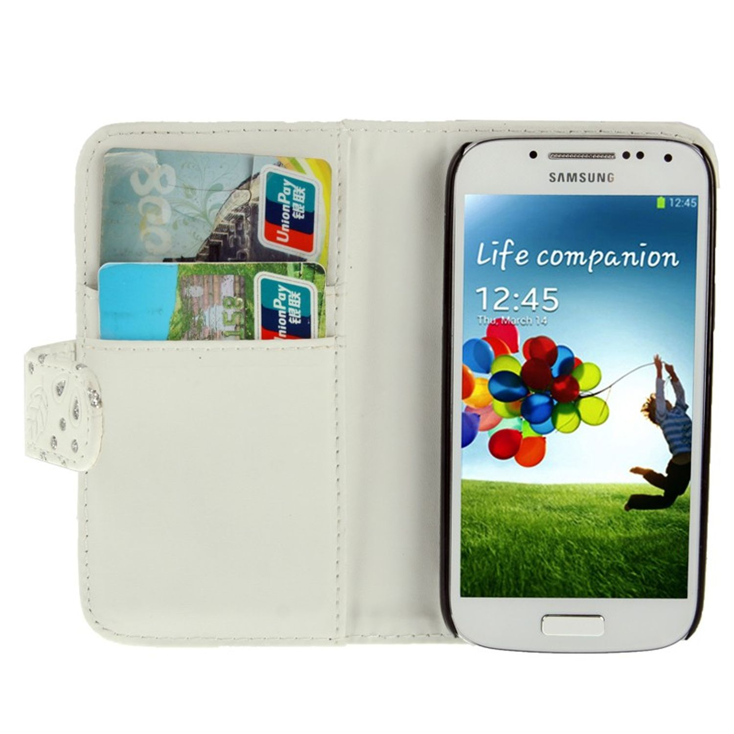 KÖNIG DESIGN Mini, S4 Weiß Backcover, Samsung, Galaxy Schutzhülle