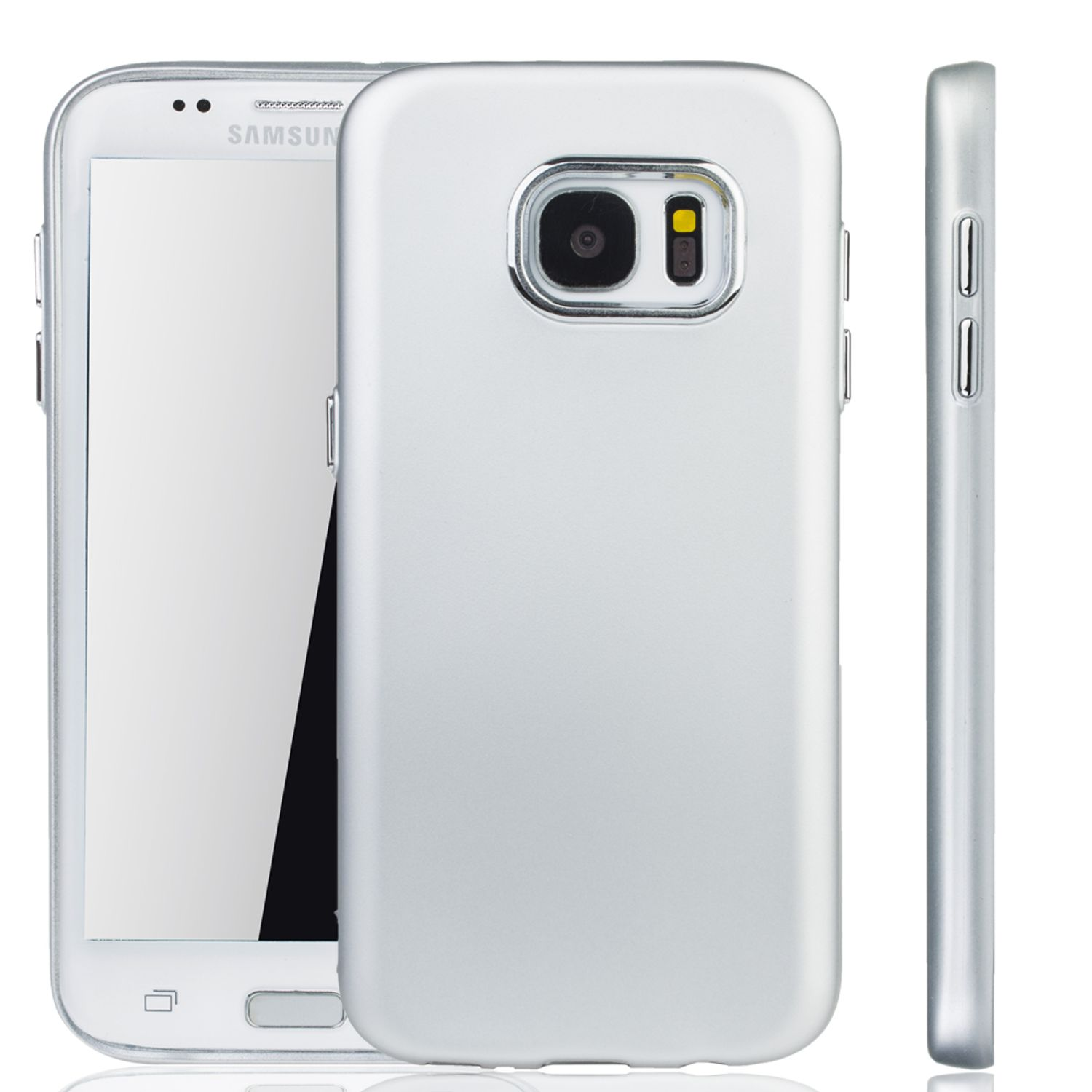 Samsung, DESIGN Schutzhülle, S7 KÖNIG Galaxy Silber Edge, Backcover,