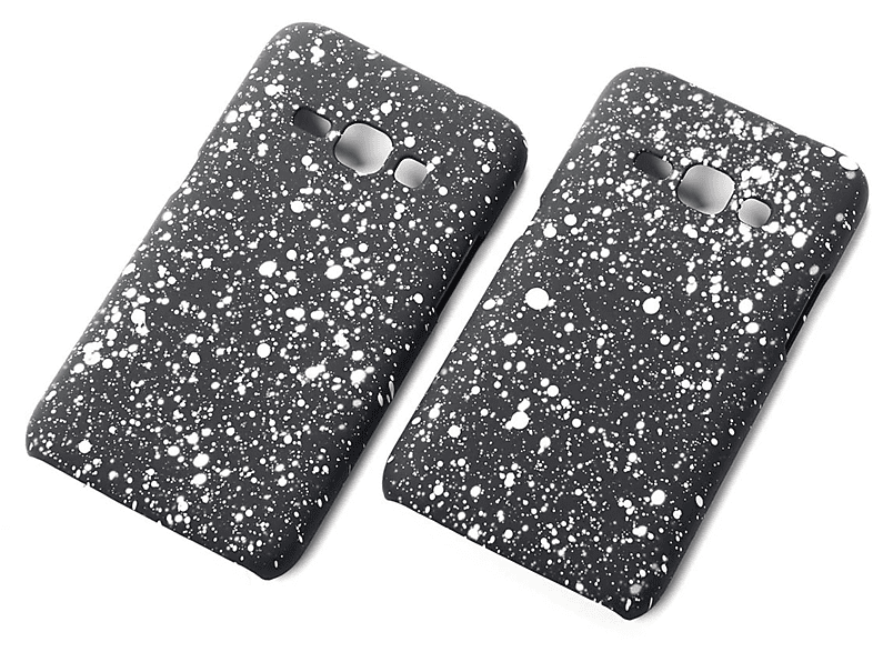 DESIGN Schwarz Galaxy Schutzhülle, J1 KÖNIG (2016), Samsung, Backcover,