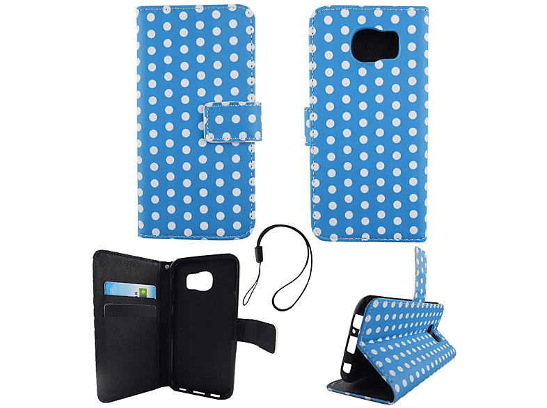 KÖNIG DESIGN Blau Backcover, Samsung, S6, Galaxy Schutzhülle