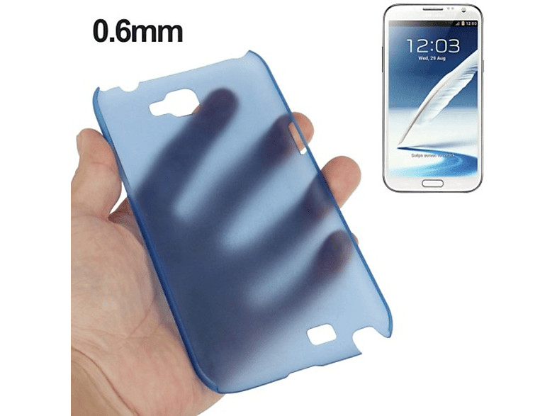 KÖNIG Note N7100, Backcover, Schutzhülle, 2 DESIGN Samsung, Galaxy Blau