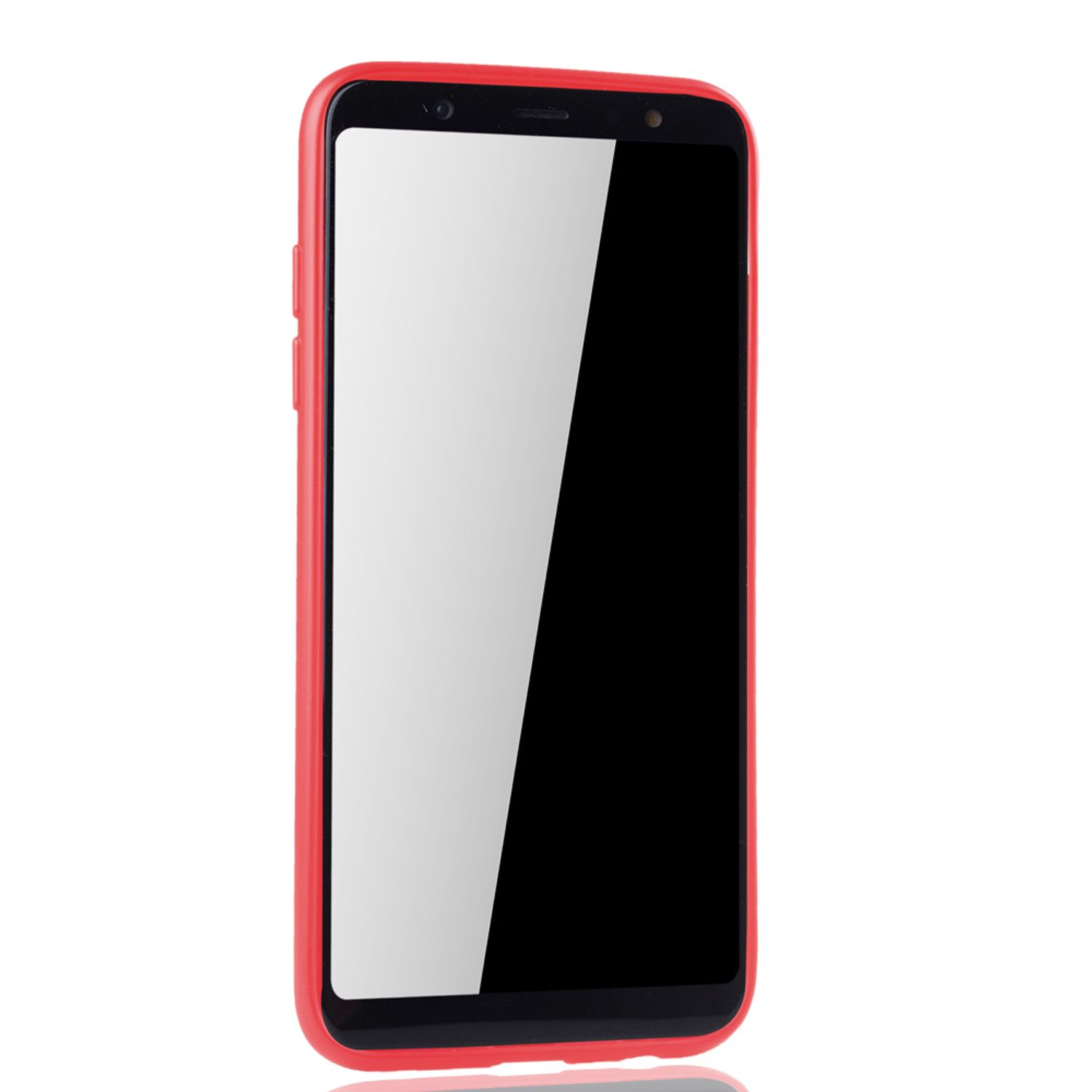 A6 Schutzhülle, Galaxy KÖNIG Backcover, (2018), Samsung, Rot DESIGN