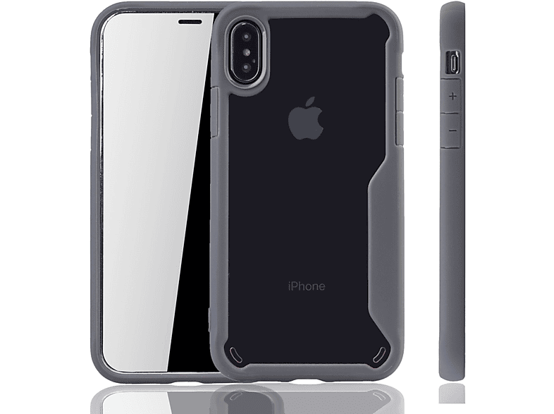 / XS, DESIGN Backcover, Schutzhülle, KÖNIG Apple, X Grau iPhone
