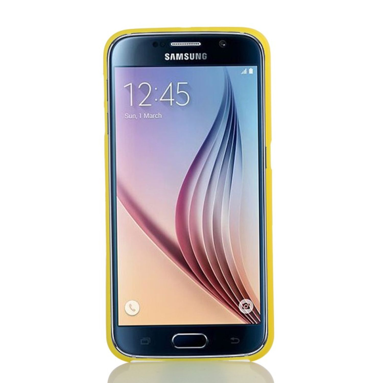KÖNIG DESIGN S6, Samsung, Backcover, Weiß Galaxy Schutzhülle