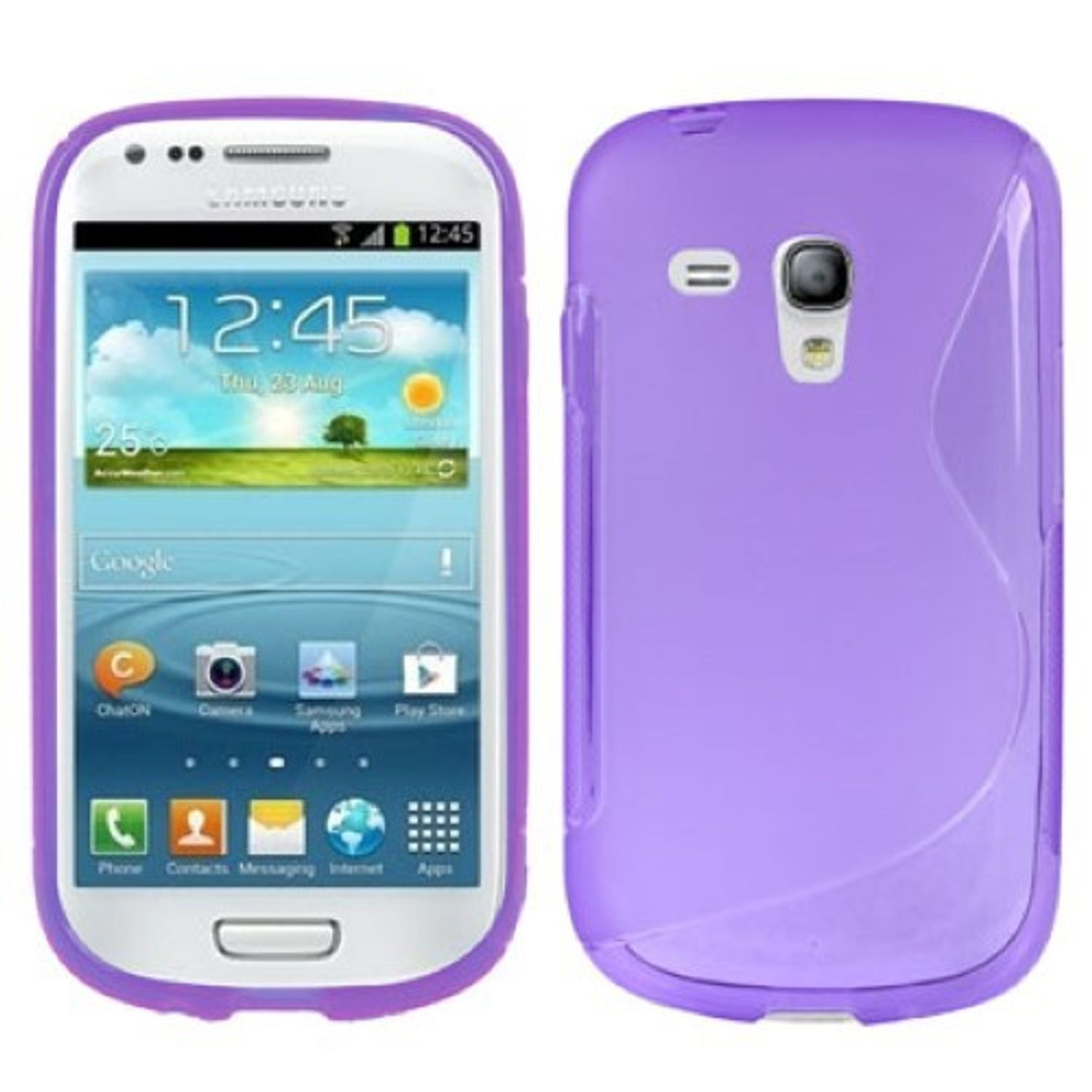 Mini, DESIGN Schutzhülle, Galaxy KÖNIG Violett S3 Samsung, Backcover,
