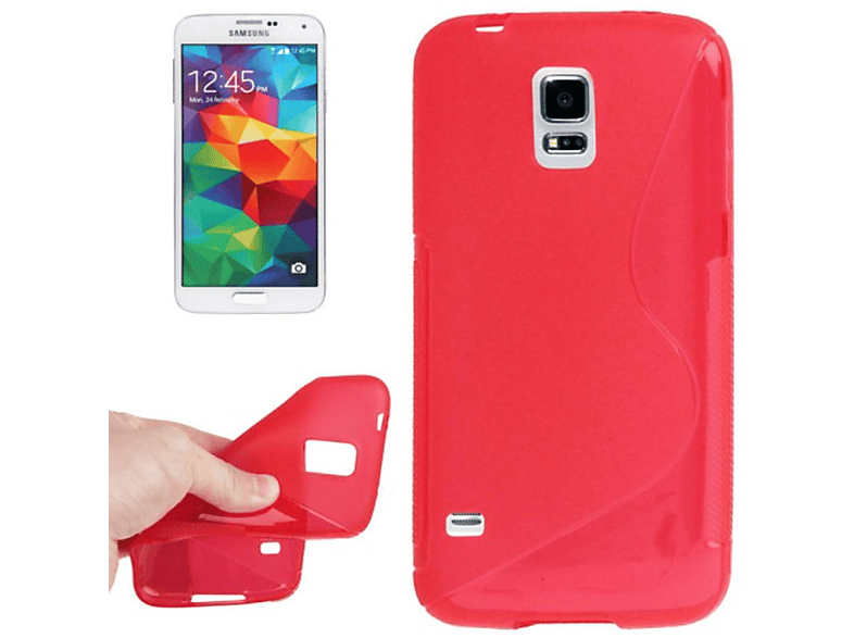 Samsung, Schutzhülle, KÖNIG Mini, Backcover, DESIGN Galaxy S5 Rot