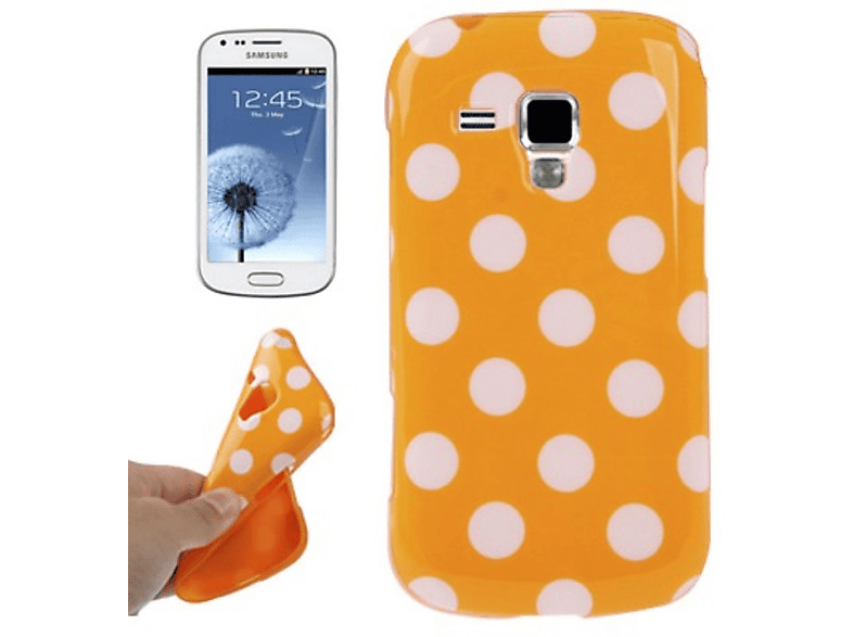 DESIGN Schutzhülle, Galaxy Orange Backcover, S7562, Duos KÖNIG S Samsung,