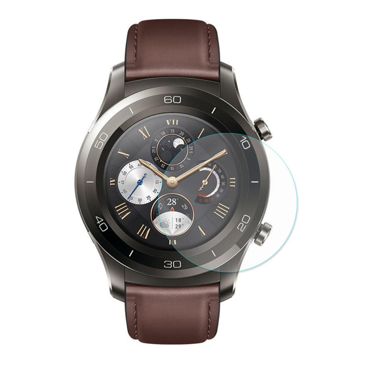 KÖNIG DESIGN 2er 2 Huawei Pack Watch Displayschutz (2018)) Schutzfolie(für
