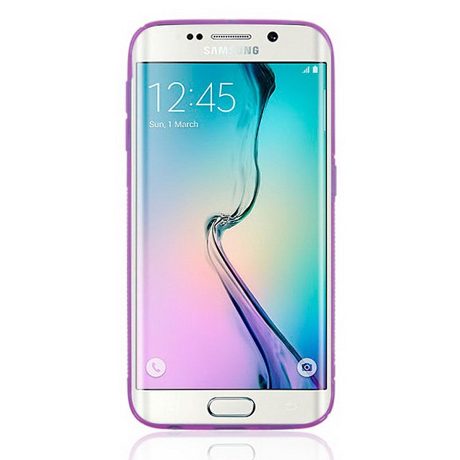 Galaxy S6 Samsung, Edge, KÖNIG DESIGN Backcover, Schutzhülle, Rosa
