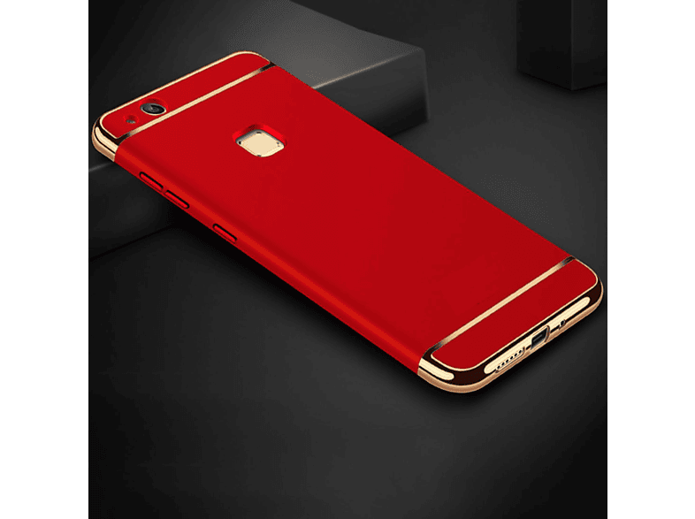 KÖNIG DESIGN Schutzhülle, Backcover, P9 Huawei, Rot Lite