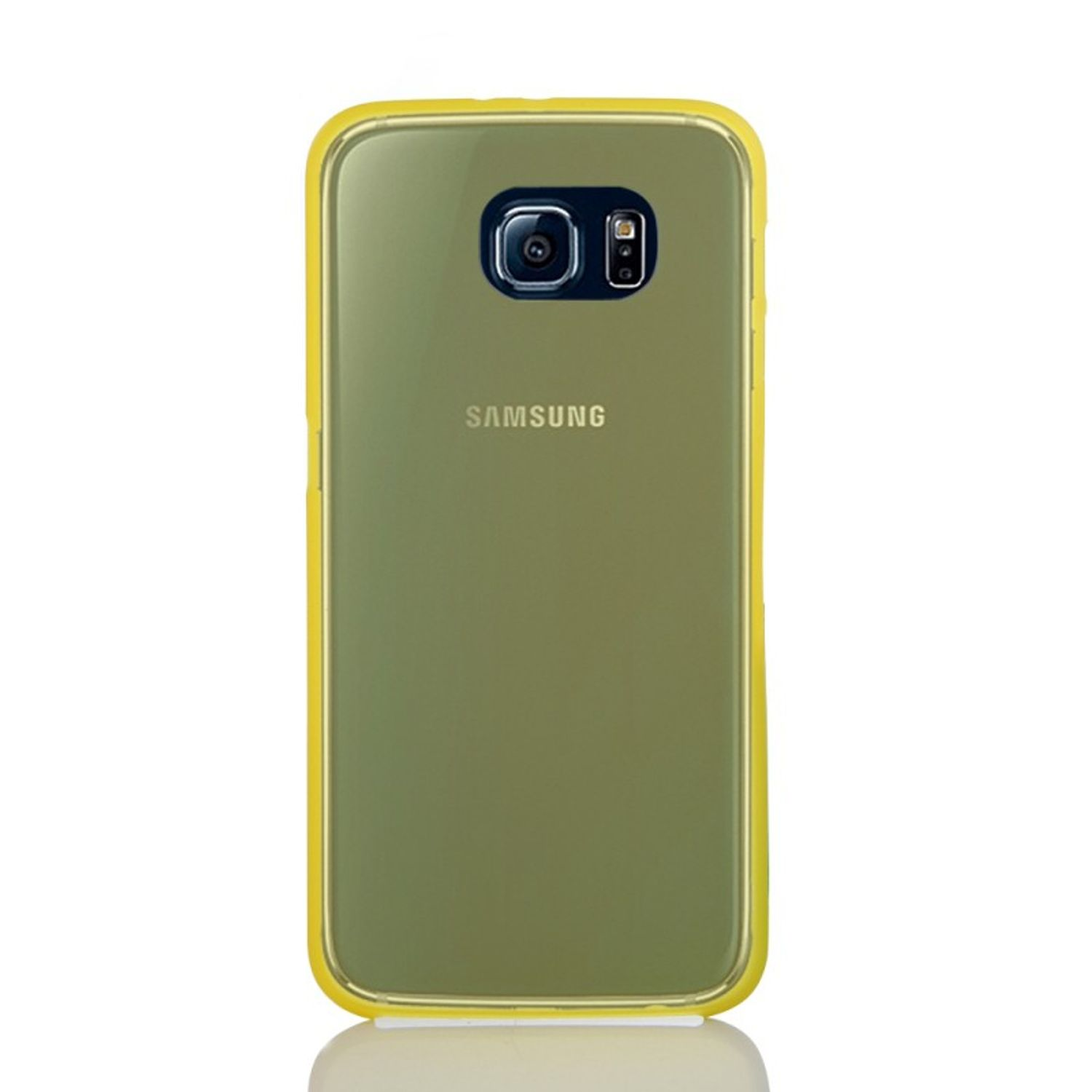 Backcover, S6, Schutzhülle, Gelb Samsung, KÖNIG Galaxy DESIGN